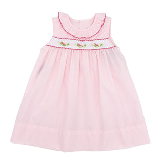 Bryn Dress with Embroidery - Watermelons