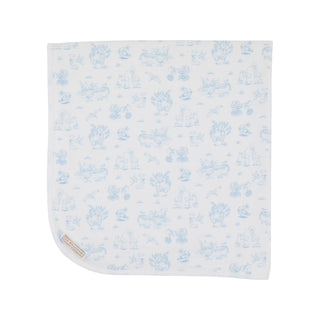 Baby Buggy Blanket - Sir Proper's Sweet Arrival (Beale Street Blue)