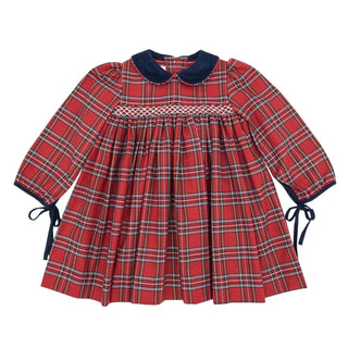 Brianne Dress - Royal Plaid