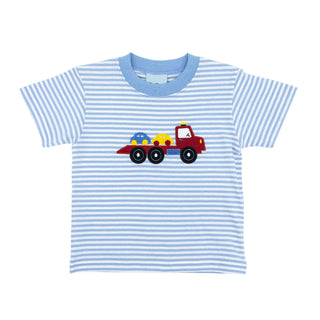 Boy T-shirt with Applique - Car Hauler