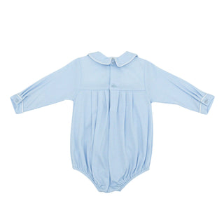 Boys Knit Collared Bubble with Hand-embroidery - Toy Wagon