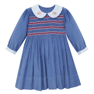 Georgia Santa Dress with Smocking