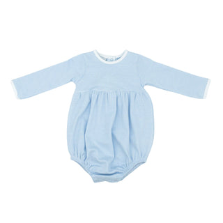 Boys Long-sleeve Bubble - Blue Mini Stripe