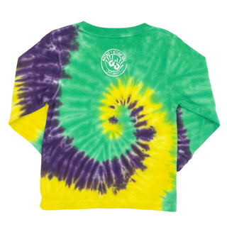 Tie Dye Moon Pie Long-sleeve Mardi Gras T-shirt