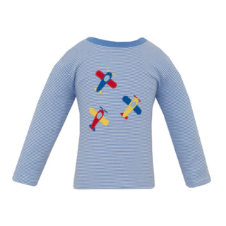 Boys Long-sleeve T-shirt with Applique - Planes