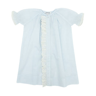 Classic Ruffle Daygown with Diaper Cover - Blue
