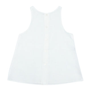 Charlie Heirloom Dress - Antique White with White