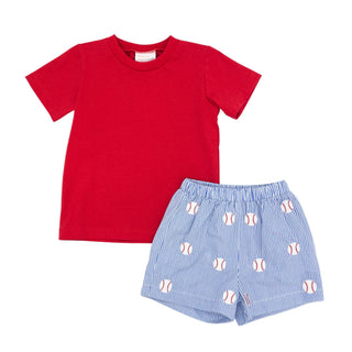 Boys Short Set - Baseball