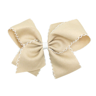 Classic Grosgrain Moonstitch Hair Bow