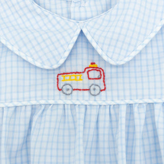 Tate Bubble with Hand-embroidery - Firetruck