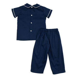 Drew Pant Set with Hand-smocking - Nativity