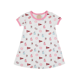 Polly Play Dress - Sweet Home Honey with Hamptons Hot Pink