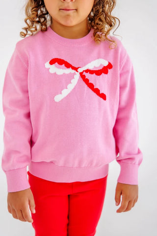 Isabelle's Intarsia Sweater - Bow