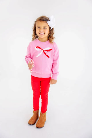 Isabelle's Intarsia Sweater - Bow