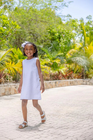 Sleeveless Betts Bow Dress - Eyelet