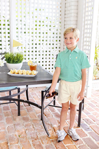 Prim & Proper Polo - Kiawah Kelly Green Stripe