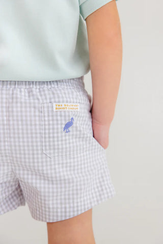 Sheffield Shorts - Grantley Grey Mini Gingham
