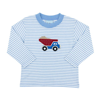 Boys Long-sleeve T-shirt with Applique - Dump Truck