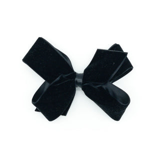 Classic Velvet Hair Bow with Satin Lining - FINAL SALE