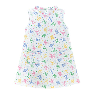 *PRE-ORDER* Pima Knit Margot Dress - Pastel Bows