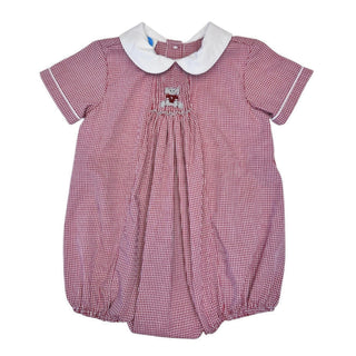 Boys Elephant Smocked Bubble