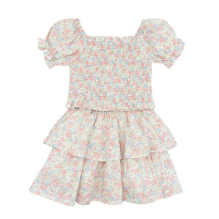 Chloe Smocked Skirt Set - Floral