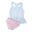Blue Floral Scallop