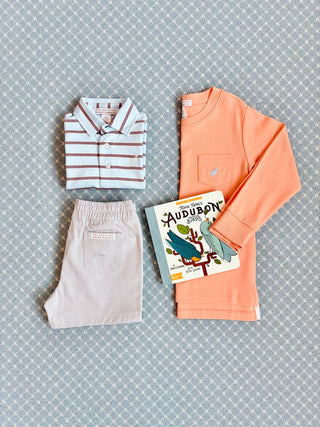 Long Sleeve Carter Crewneck - Seashore Sherbet