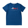 White Marlin on Navy Peony