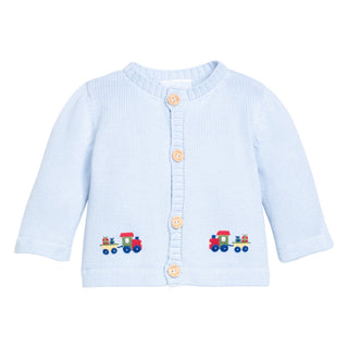 Crochet Cardigan - Holiday Train