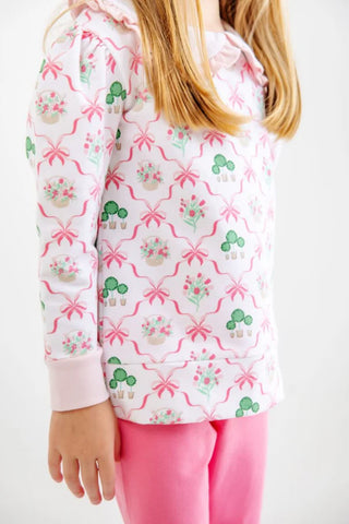 Maude's Ruffle Cassidy Crewneck - Boxwoods and Bows