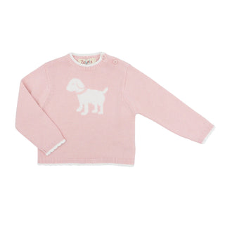Girls Pullover Sweater - Dog