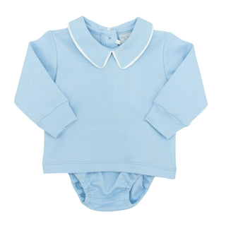 Boys Pima Diaper Set - Blue