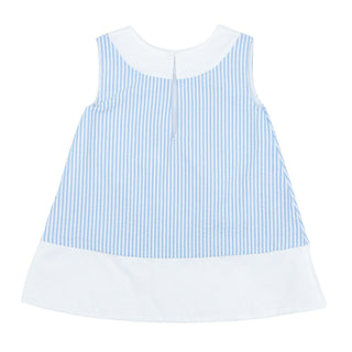 Camilla Sleeveless Dress - Blue Seersucker | Angels & Company 3 Camilla Sleeveless Dress - Blue Seersucker | Angels & Company 3