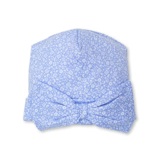 Printed Hat with Bow - Fall Flower Patch