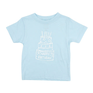 Birthday Cake T-shirt - Blue