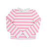 Caicos Cabana Stripe (Hamptons Hot Pink) with Worth Avenue White