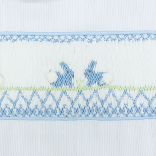 Boys Smocked Bunnies Diaper Set