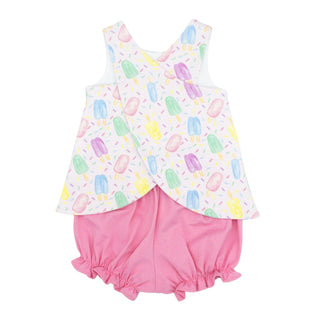 Sammy Pima Knit Bloomer Set - Sweet Summertime