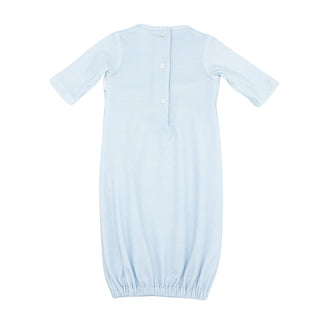Boy Knit Sack with Hand-smocking - Train