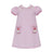 Santa Faces on Pink Gingham