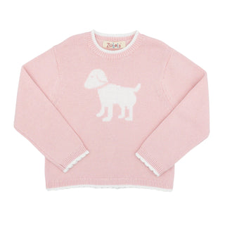 Girls Pullover Sweater - Dog