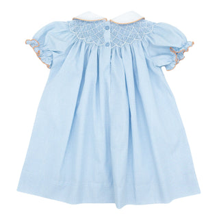 Billie Bishop Dress with Hand-smocking - Pumpkins