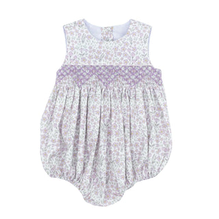 Avery Smocked Bubble - Floral