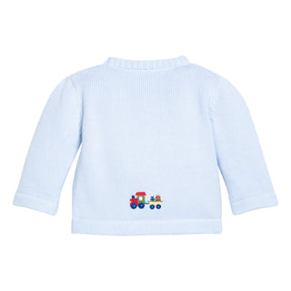 Crochet Cardigan - Holiday Train