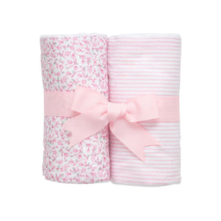 Double Fabric Burp Set - Ballet Floral