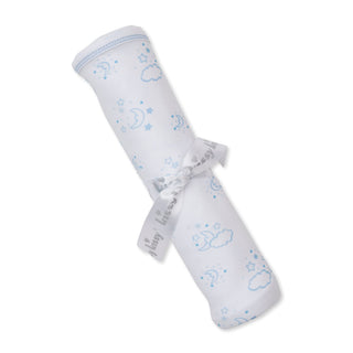 Printed Blanket - Cheerful Good Night - Light Blue