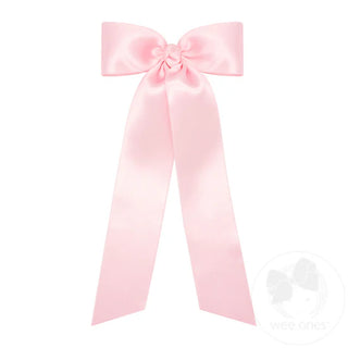 French Satin Hair Bow with Tails