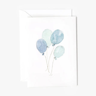 Enclosure Card - Blue Balloons
