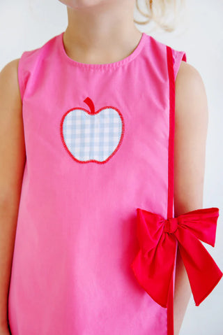 Wilma Faux Wrap Dress - Apple